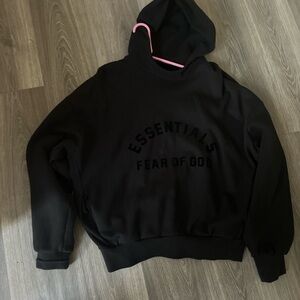 Black Essentials Fear of God Hoodie